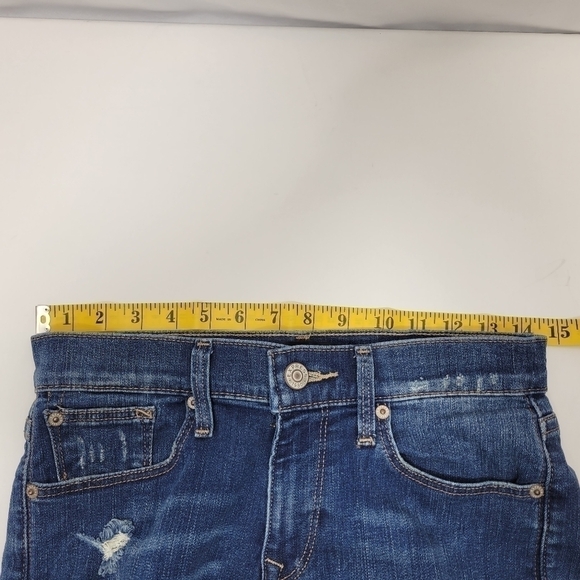 Express Womens Mid Rise Cropped Skinny Stretch Jeans in a Size 2R - Picture 13 of 13